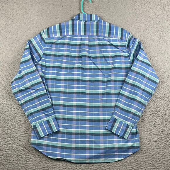J Crew Flex Oxford Button Down Shirt Men's Large Plaid Causal Preppy Formal - Picture 13 of 13